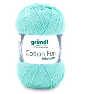 Fil à tricoter COTTON FUN - Gründl - certifié Oeko-Tex 34 Vert - 34 Ve... pas cher