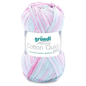 Fil de Coton à tricoter COTTON QUICK PRINT - PPSC - Gründl 241 Vert - ... pas cher