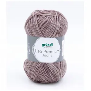 Laine - Gründl - Lisa Premium Jeans - Gris/Brun chiné - 100% polyacrylique - 133m - 50g