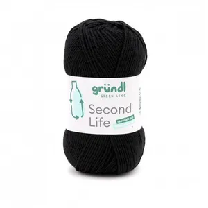 Fil à tricoter durable SECOND LIFE - 100GR - Grundl - Certifié Oeko-Te... pas cher