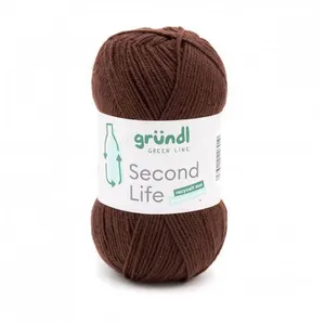 Fil à tricoter durable SECOND LIFE - 100GR - Grundl - Certifié Oeko-Te... pas cher