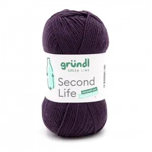 Fil à tricoter durable SECOND LIFE - 100GR - Grundl - Certifié Oeko-Te... pas cher