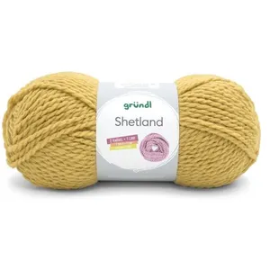 Pelote de laine à tricoter SHETLAND - 100GR - GRUNDL(...) - 16 Jaune
