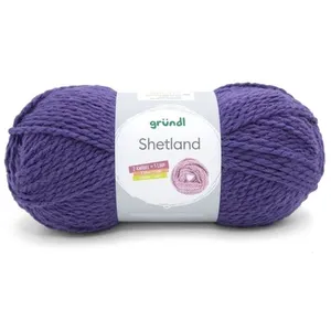 Pelote de laine à tricoter SHETLAND - 100GR - GRUNDL(...) - 17 Violet