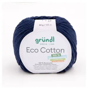 Non communiqué Pelote de coton organique ECO COTTON - Gründl(...) - 16 Bleu