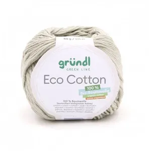 Non communiqué Pelote de coton organique ECO COTTON - Gründl(...) - 04 Gris