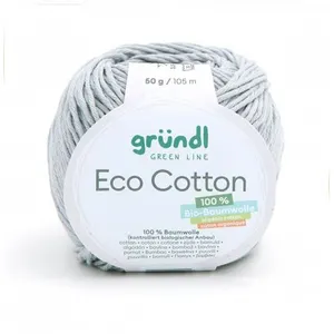 Non communiqué Pelote de coton organique ECO COTTON - Gründl(...) - 06 Gris