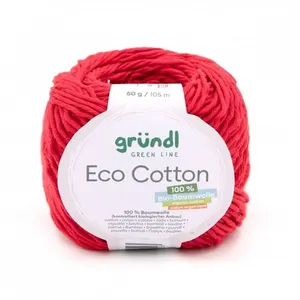 Pelote de coton organique ECO COTTON - Gründl 15 Transparent - 15 Tran...