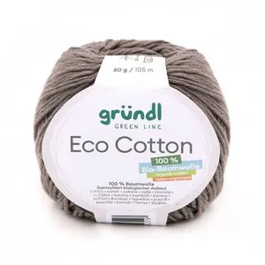 Non communiqué Pelote de coton organique ECO COTTON - Gründl(...) - 08 Gris
