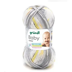 Fil layette à tricoter BABY COLOR - Grundl - certifié Oeko-Tex 10 Jaun... pas cher