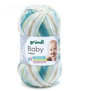 Fil layette à tricoter BABY COLOR - Grundl - certifié Oeko-Tex 12 Vert... pas cher