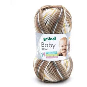 Fil layette à tricoter BABY COLOR - Grundl - certifié Oeko-Tex 11 Marr... pas cher