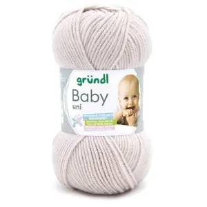 Fil layette à tricoter BABY UNI - Grundl - certifiée Oeko-Tex 12 Ecru ... pas cher