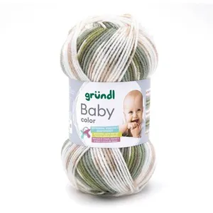 Fil layette à tricoter BABY COLOR - Grundl - certifié Oeko-Tex 09 Vert... pas cher