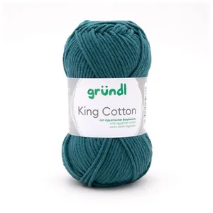 Non communiqué Pelote de Coton à tricoter KING COTTON - Grundl(...) - Vert pas cher