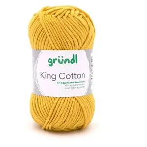 Non communiqué Pelote de Coton à tricoter KING COTTON - Grundl(...) - 38 Jaune