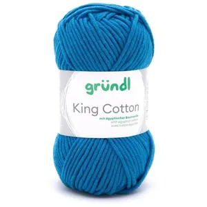 Non communiqué Pelote de Coton à tricoter KING COTTON - Grundl(...) - 36 Bleu