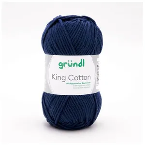 Non communiqué Pelote de Coton à tricoter KING COTTON - Grundl(...) - 41 Bleu