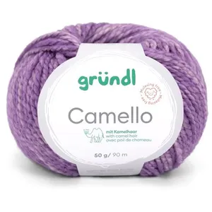 Pelote de Laine Mérinos et Chameau CAMELLO de Gründl   Fil Naturel Dou...