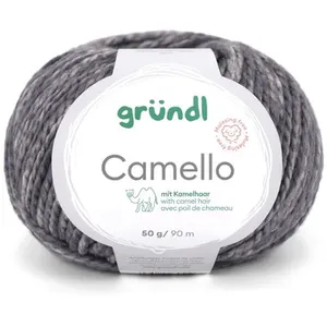 Pelote de Laine Mérinos et Chameau CAMELLO de Gründl   Fil Naturel Dou...