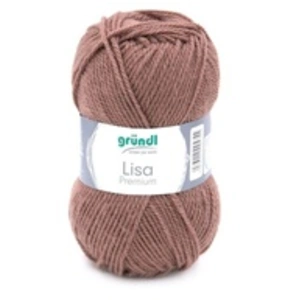 Non communiqué Fil à tricoter LISA PREMIUM UNI - Grundl 22 Marron - 22 Marron