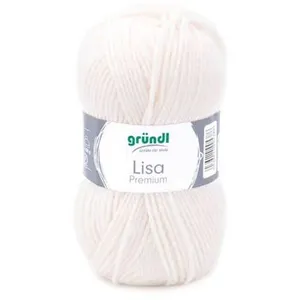 Non communiqué Fil à tricoter LISA PREMIUM UNI - Grundl(...) - 02 Ecru