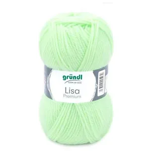 Gründl Laine - Lisa - 50 g - 133 m - Vert clair - 100% acrylique
