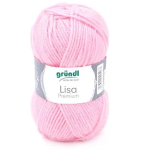Gründl Laine - Lisa - 50 g - 133 m - Rose saumoné - 100% acrylique