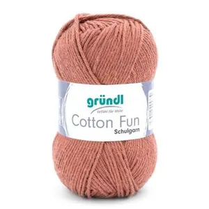 Fil à tricoter COTTON FUN - Gründl - certifié Oeko-Tex 14 Marron - 14 ... pas cher