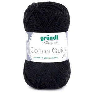 Gründl Laine Cotton Quick uni Fils à tricoter et à crocheter (100 % co...