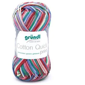 Fil de Coton à tricoter COTTON QUICK PRINT - PPSC - Gründl 188 Multico... pas cher
