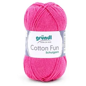 Fil à tricoter COTTON FUN - Gründl - certifié Oeko-Tex 20 Rose - 20 Ro...