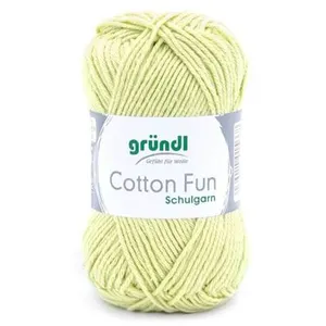 Fil à tricoter COTTON FUN - Gründl - certifié Oeko-Tex 23 Vert - 23 Ve... pas cher