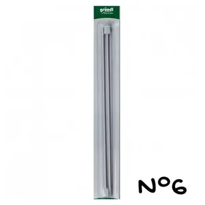 Aiguilles à tricoter en aluminium 36 cm N° 5 à 9 - Gründl(...) - 6 Gris