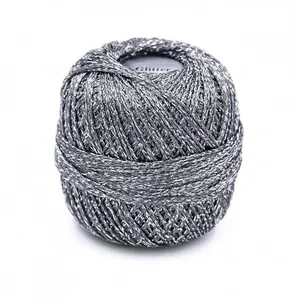 Non communiqué Fil à tricoter brillant GLITTER - Grundl(...) - 8220 Gris