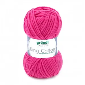 Non communiqué Pelote de Coton à tricoter KING COTTON - Grundl(...) - 07 Rose