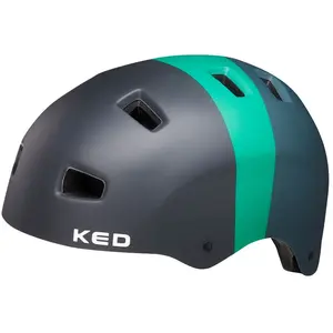 KED HELMETS 5Forty Casque Vélo/E-Bike/VTT/VTC Adulte Unisexe, Black Green Matt, L 57-62 cm pas cher