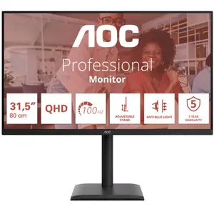 AOC E4 Q32E4U 31.5" LED Quad HD 4 ms Noir Q32E4U pas cher
