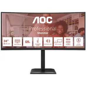 Comparateur de prix : AOC E4 CU34E4CV 34" LCD UltraWide Quad HD 4 ms Noir CU34E4CV