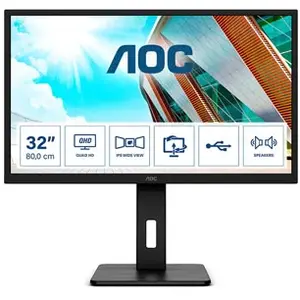 Ecran - AOC - Q32P2 - 31,5" - IPS - 2560 x 1440 - AMD FreeSync pas cher