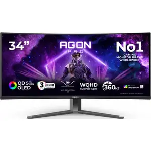 Aoc - Ecran Pc Gamer  Agon Pro Ag346ucd 34'' Incurvé Oled 4k 360 Hz Hd...