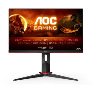 AOC G2 24G2ZU/BK 23.8" LED Full HD 0,5 ms Noir, Rouge 24G2ZU/BK pas cher