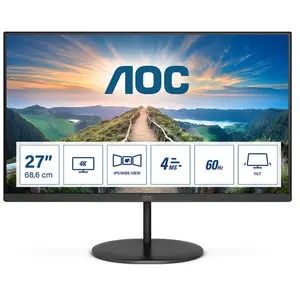 AOC V4 U27V4EA 27" LED 4K Ultra HD 4 ms Noir U27V4EA pas cher