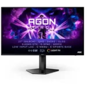 Écran Gaming 26,5" AOC AG276QZD - OLED HDMI/DisplayPort pas cher