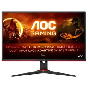 Comparateur de prix : AOC G2 Q27G2E/BK écran plat de PC 68,6 cm (27") 2560 x 1440 pixels Quad HD Noir, Rouge