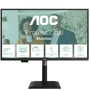 Comparateur de prix : Écran PC AOC Q27P4CV 27" Quad HD 120Hz IPS USB-C Audio Dock KVM