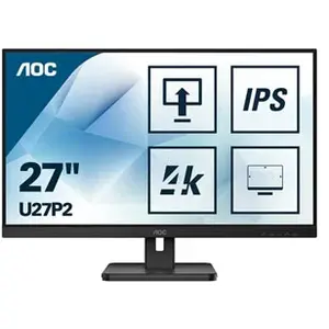 AOC P2 U27P2 LED display 68,6 cm (27") 3840 x 2160 pixels 4K Ultra HD Noir pas cher
