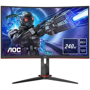 Ecran PC Gaming AOC C27G2ZU/BK 27" Ecran incurvé Noir et rouge pas cher
