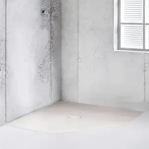Bette Floor Caro Receveur de douche pentagonal, 7211-410PLUS, pas cher