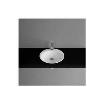Bette Lux Oval Vasque à encastrer par-dessus, A220-000HLW1,PW,